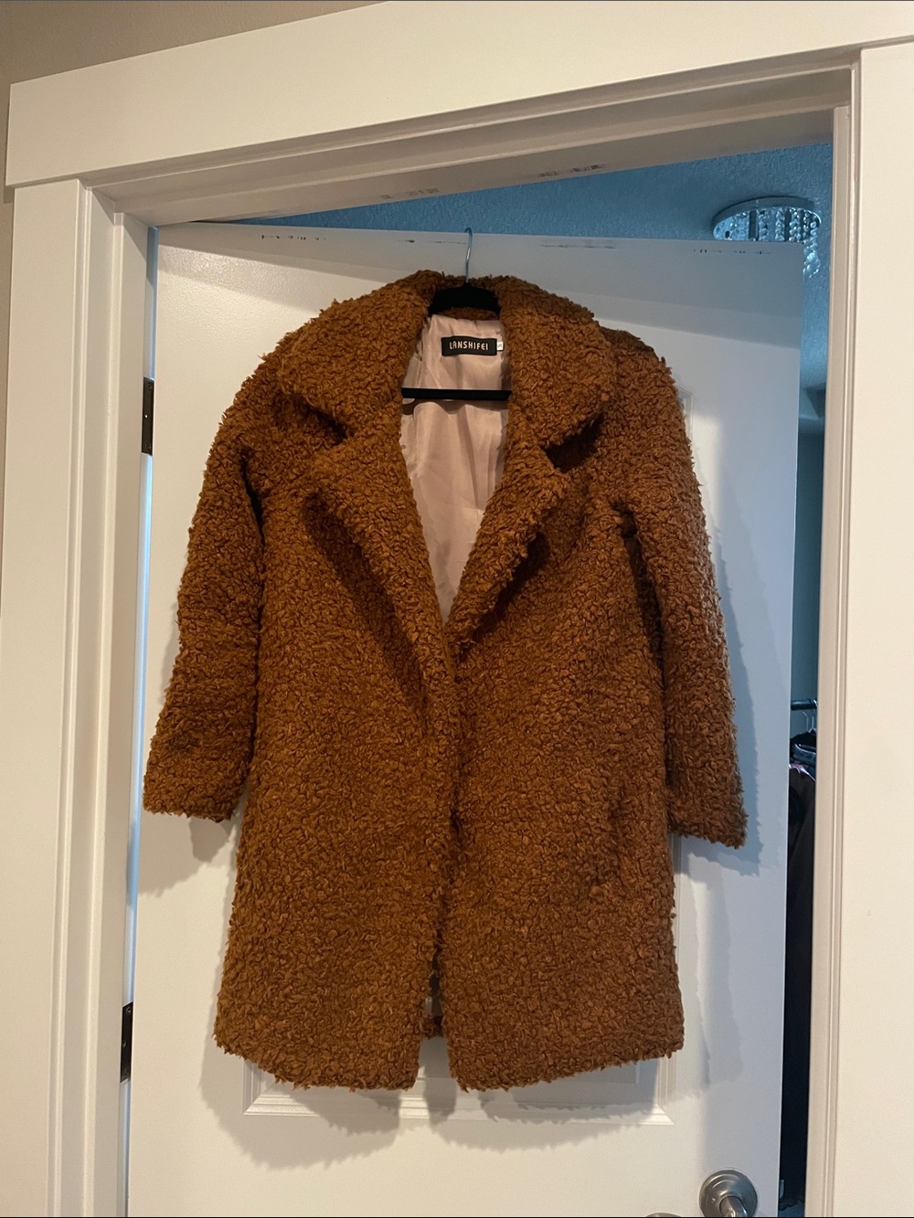 Brown Teddy Fully Lined Coat